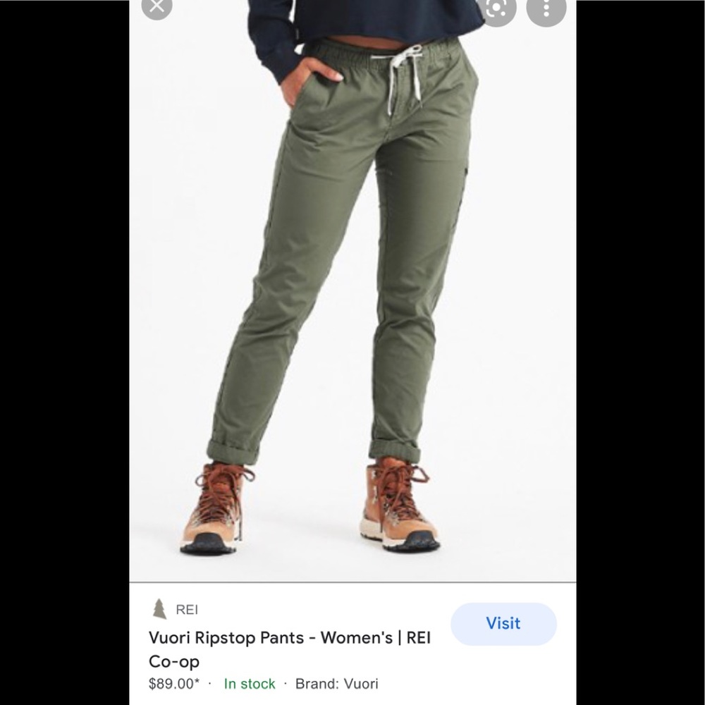 Vuori ripstop pants women’s size small
